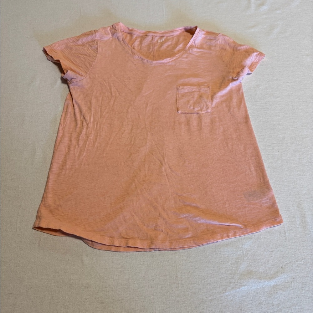 Gap Girls Size Large‎ Peach Short Sleeve T-Shirt